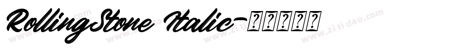 RollingStone Italic字体转换
